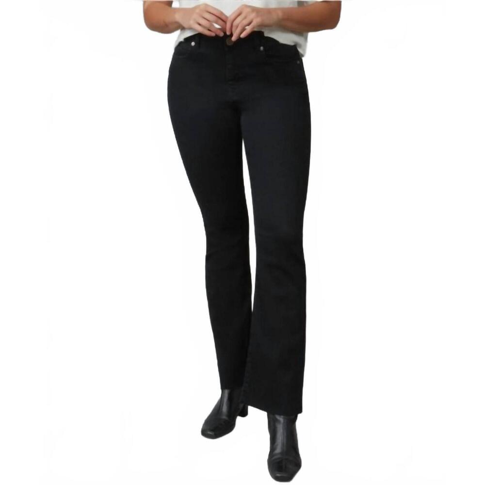 NEW LOLA JEANS women's high rise bootcut jeans in black